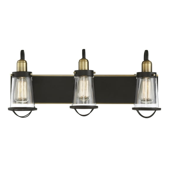 Savoy House Lansing 3 - Light Vanity in  English Bronze/Warm Brass