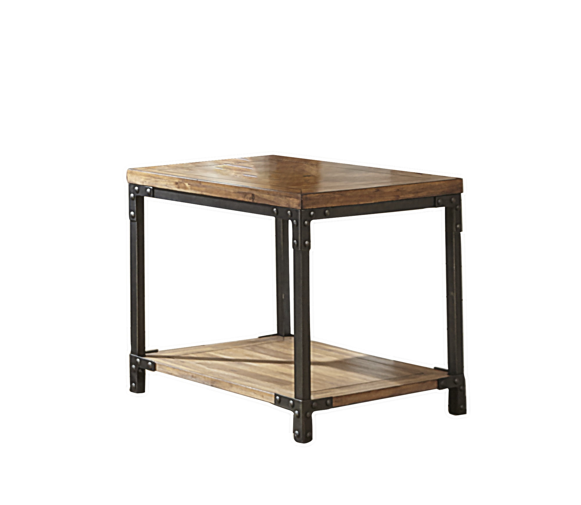 Steve Silver 23" Lantana End Table in Antique Brown Honey