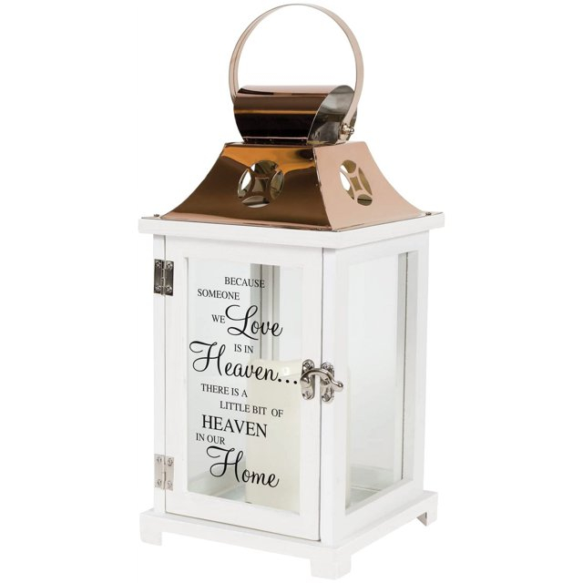 Lantern-Light he Way w/LED Candle & Timer-Heaven (13.5" x 6.25" x 6.25")