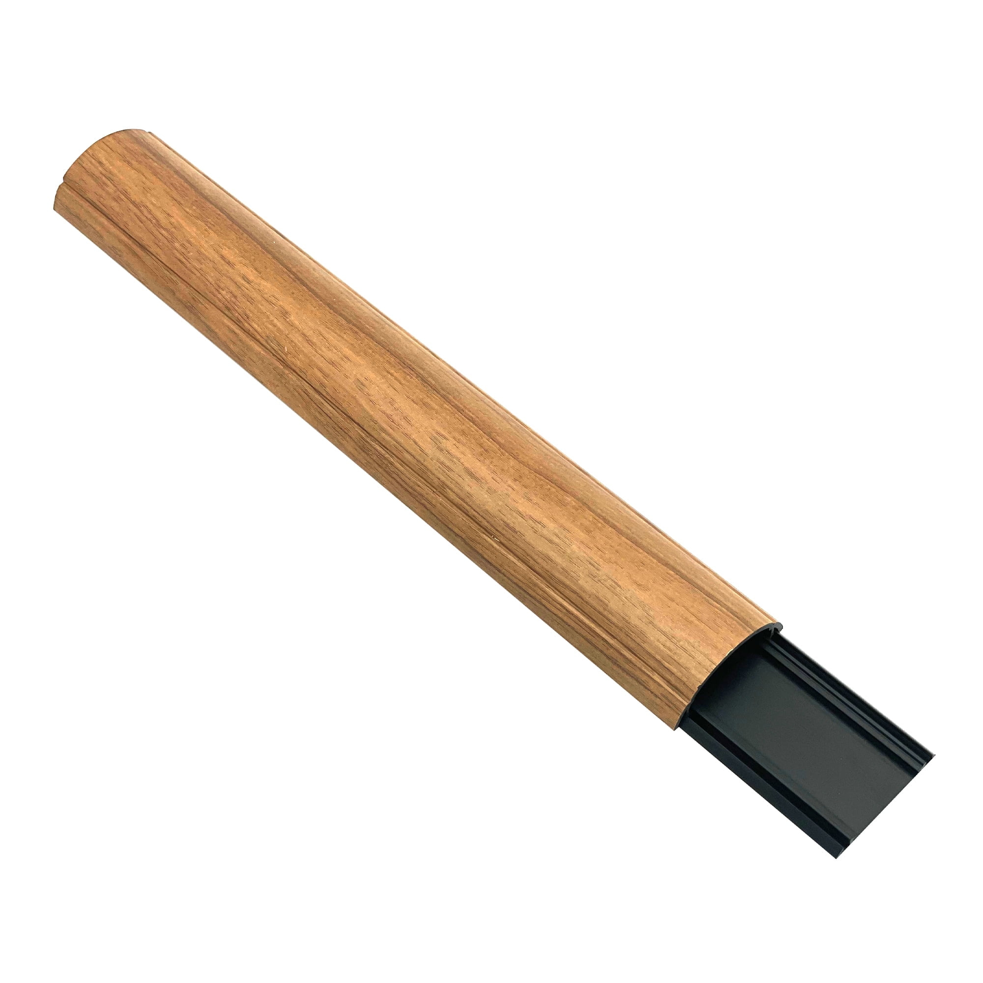 Large Premium Cable Shield Floor Cord Cover | Length: 16" | Color: Medium Oak | 3 Pack