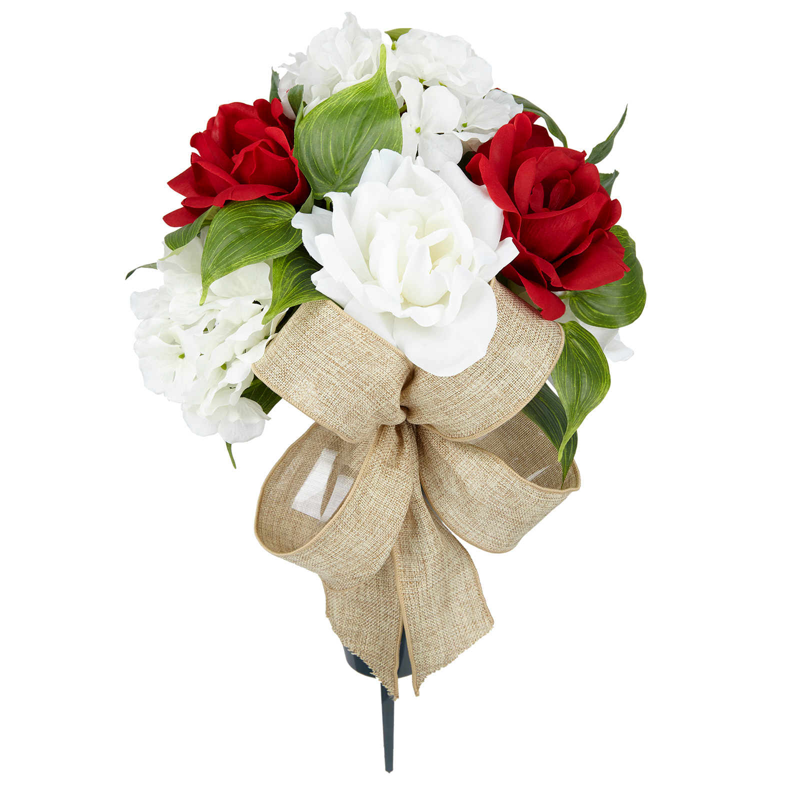 Large Red & White Remembrance Cone by Ashland® - Spring Floral and Greenery