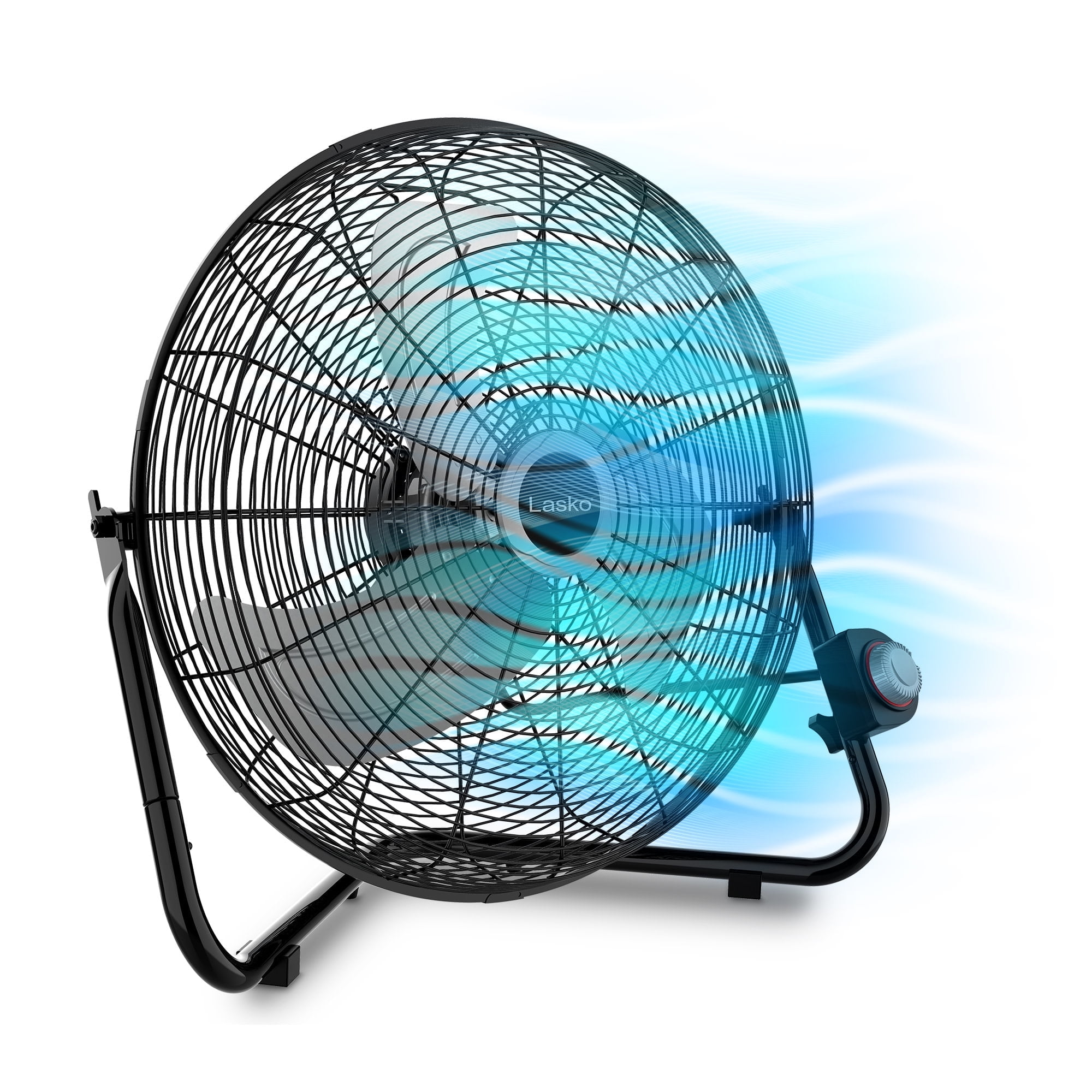 Lasko QuickMount 20" 3-Speed Max Performance High Velocity Wall Mounted Floor Fan, 2264QM