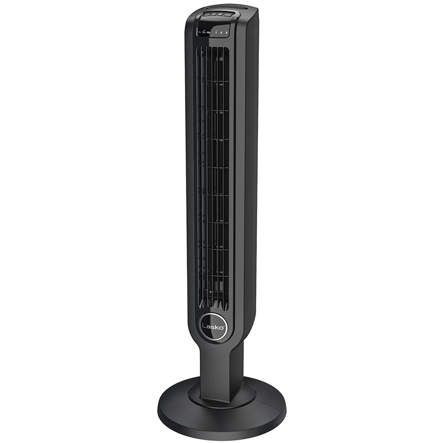 Lasko 36" 3- Speed Oscillating Tower Fan with Timer and Remote, Black, T36211, New