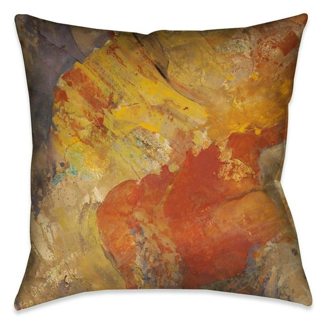 Laural Home  'Amber Patterns II' Indoor Decorative Throw Pillow