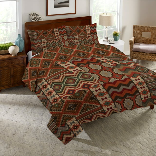 Laural Home Country Mood Navajo King Quilt Set