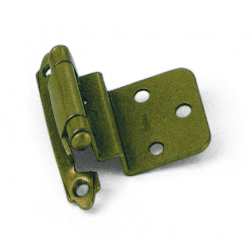 Laurey 28605 3/8" Inset Self-Closing Hinge - Antique Brass Pair