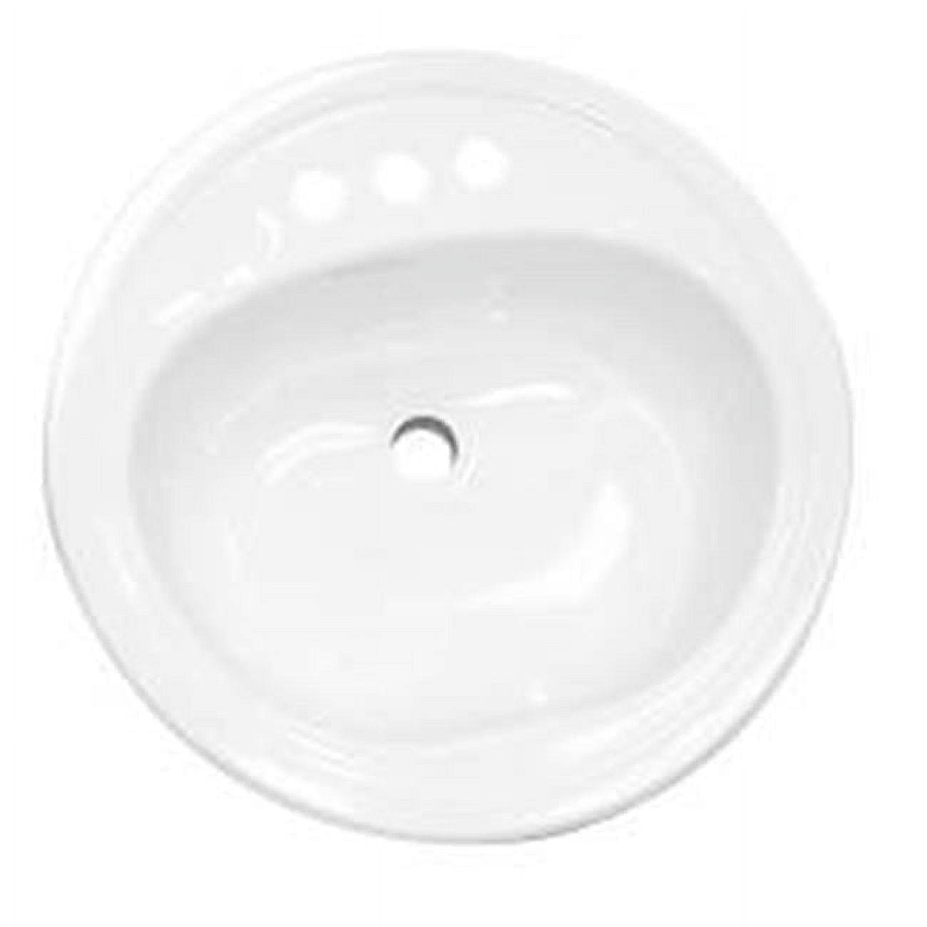 Bootz Azalea White Enameled Steel 20in Oval Single Sink