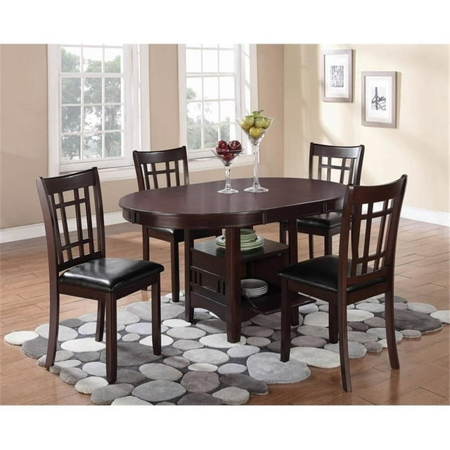 Coaster Lavon 5-piece Wood Dining Room Set Espresso and Black