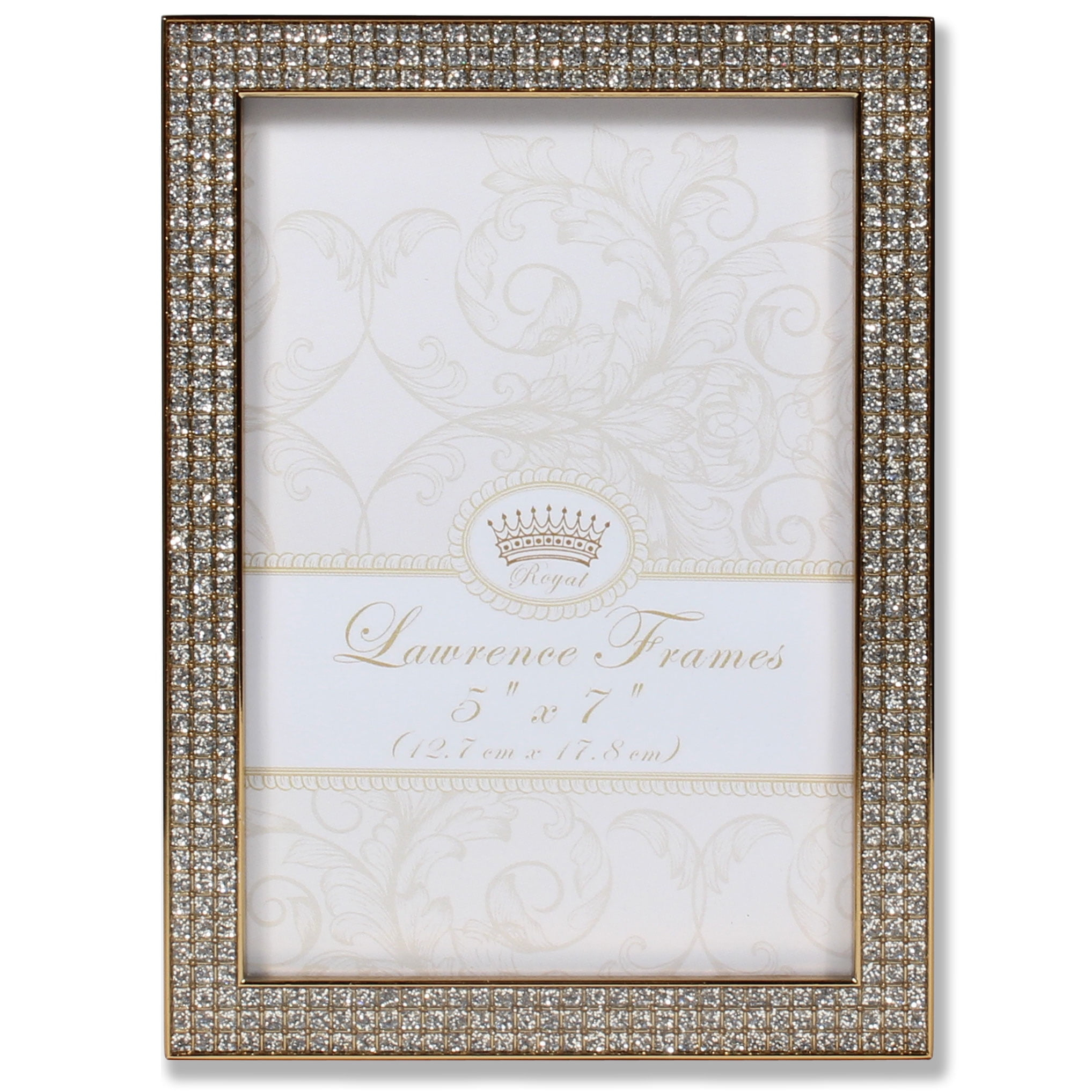 Lawrence Frames 5"W x 7"H Turner Gold and Glitter Metal Picture Frame (702457)