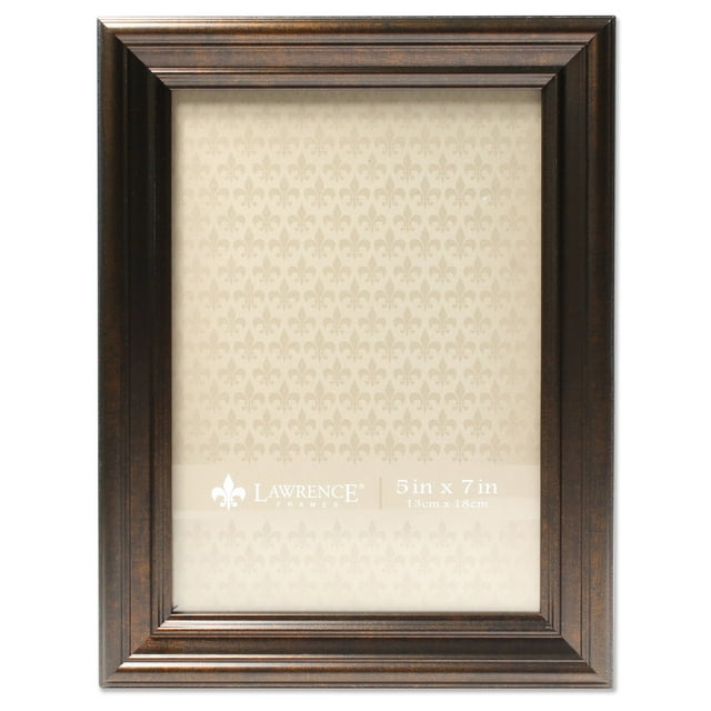 Lawrence Frames 5x7 Classic Detailed Oil Rubbed Bronze Picture Frame 535557
