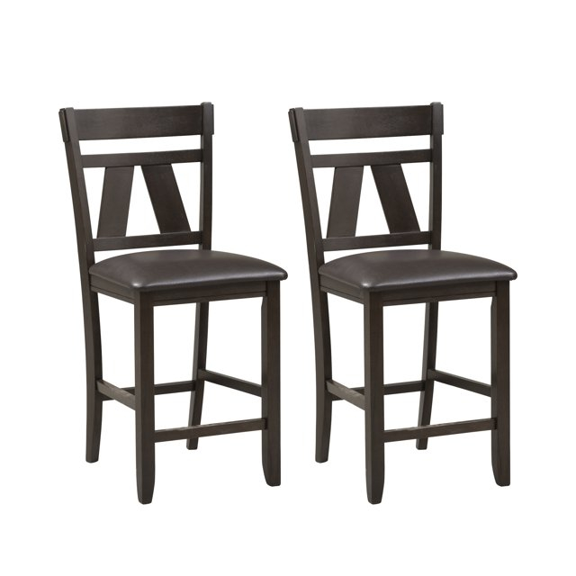 Lawson Black Splat Back Counter Chair (RTA)-Set of 2