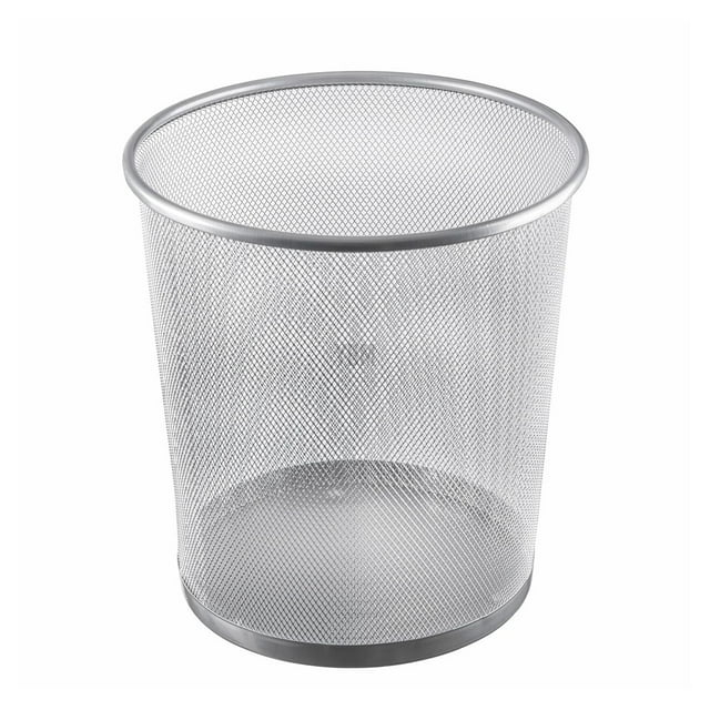 LcXctD Mesh Wastebasket Trash Can for Home and Office Workspace, Metal Office Trash Can Round-Shaped - 4.75 Gallon, 2485