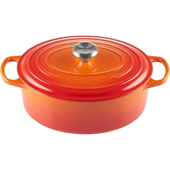 Le Creuset Cazuela Ovalada de Hierro Fundido Signature de 29 Cm, Llama