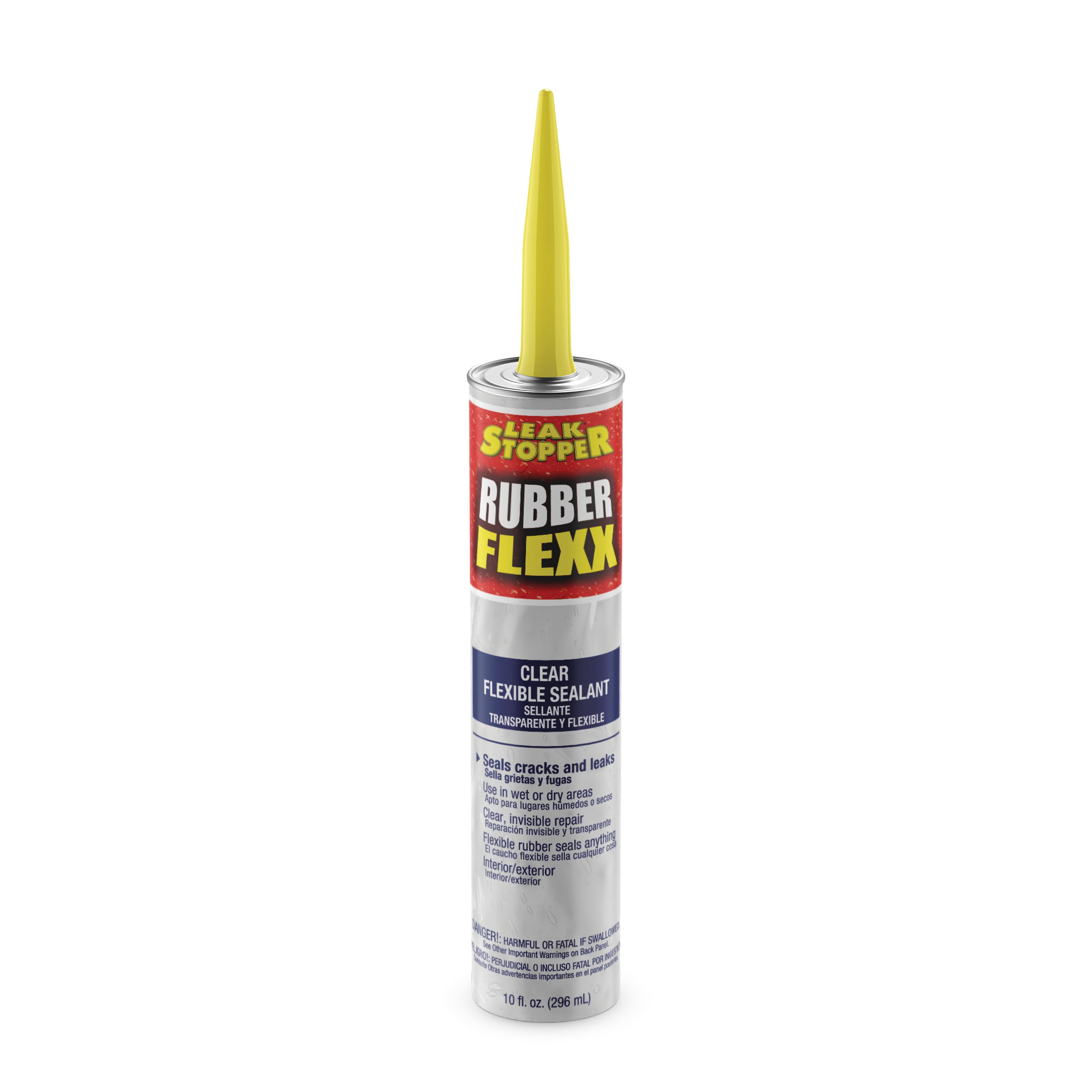 Leak Stopper Rubber Flexx 10 oz. Clear Flexible Roof Repair Sealant