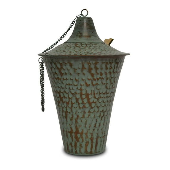 Legends International Kona Style Tabletop Tiki Torch Hammered Patina - 1 Pack