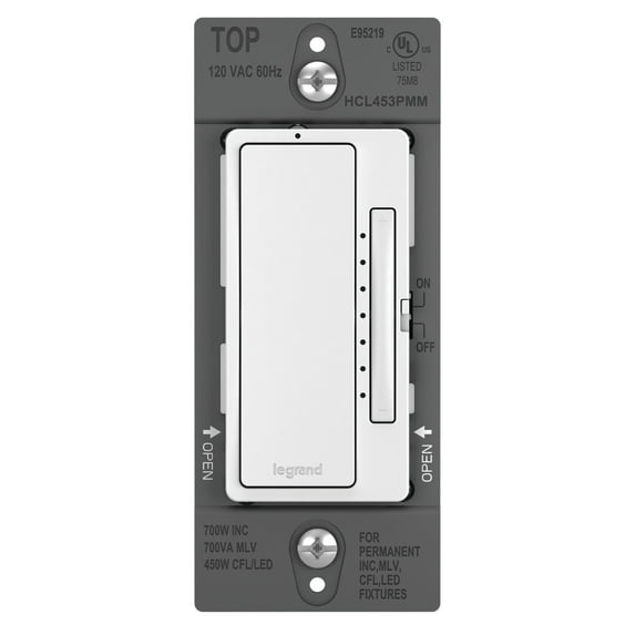 Legrand Hcl453pmm Radiant 450 Watt 120 Volt Multi-Location Master Dimmer Switch Wall