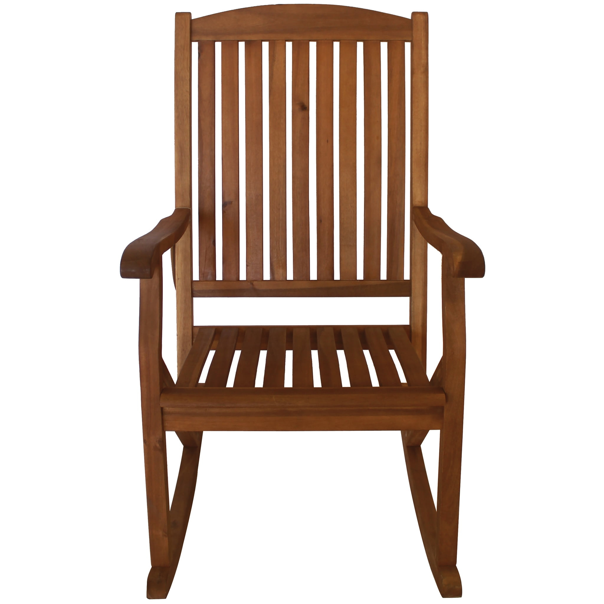 Leigh Country Sequoia Series Adult Rustic Acacia Hardwood Garden Relaxation Rocking Chair, Brown