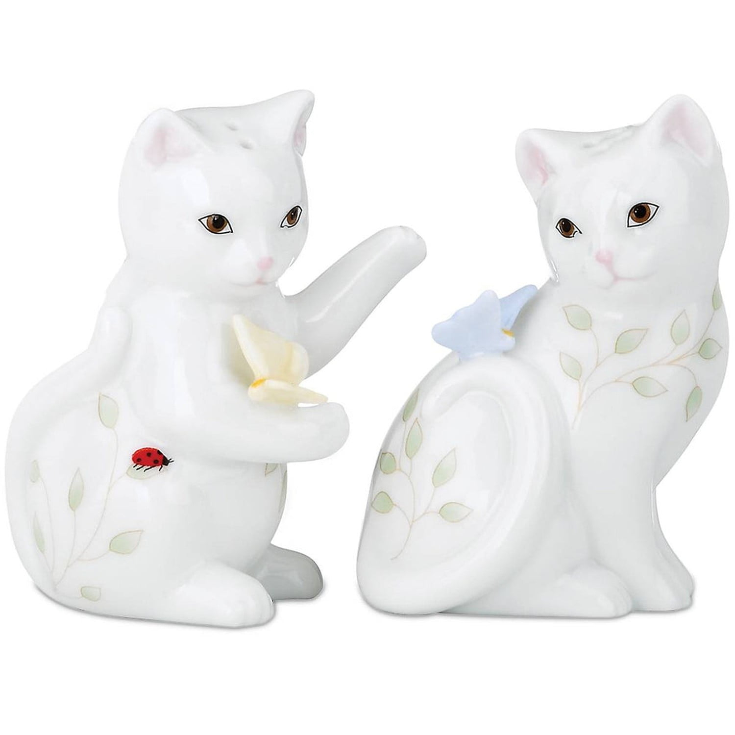 Lenox Butterfly Meadow Figurine Kitten Salt & Pepper Shaker