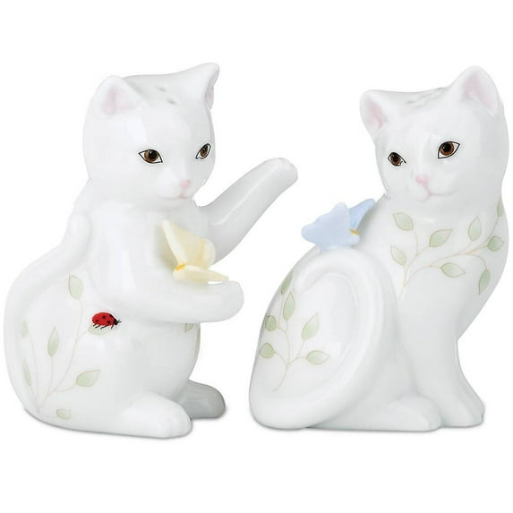 Lenox Butterfly Meadow Figurine Kitten Salt & Pepper Shaker