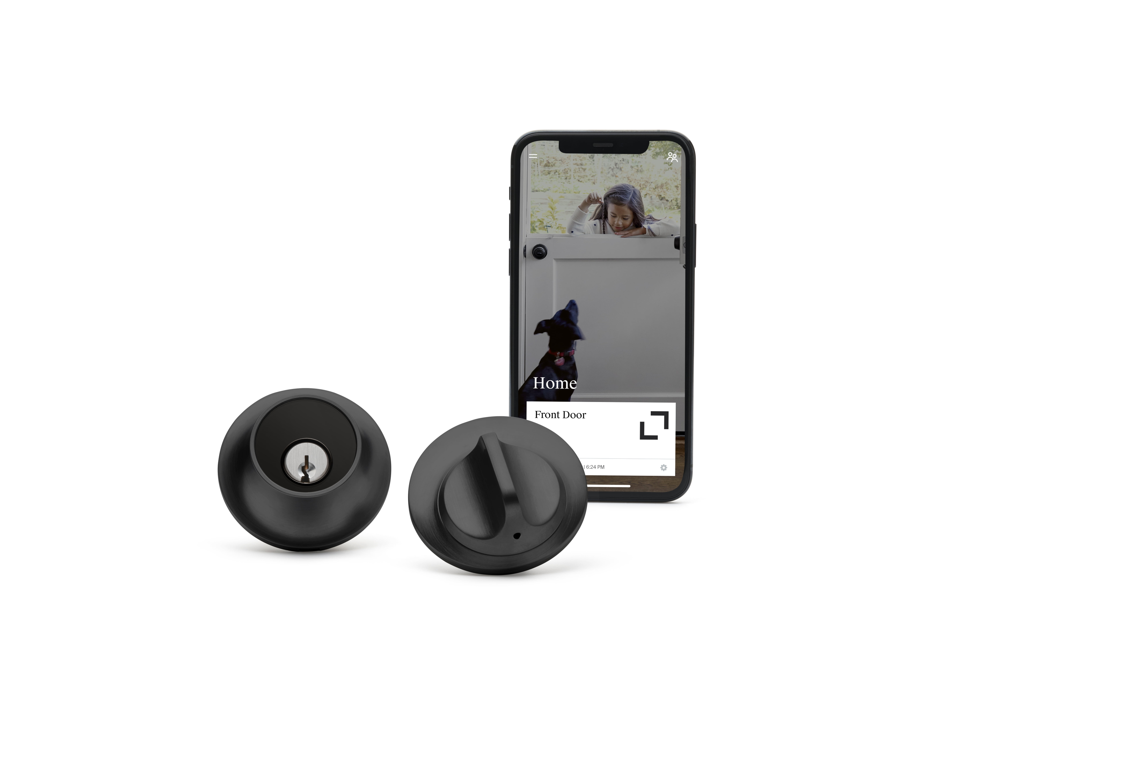 Level Lock Smart Lock, Keyless Entry, Smartphone Access, Bluetooth Enabled, Works with Apple HomeKit - Matte Black