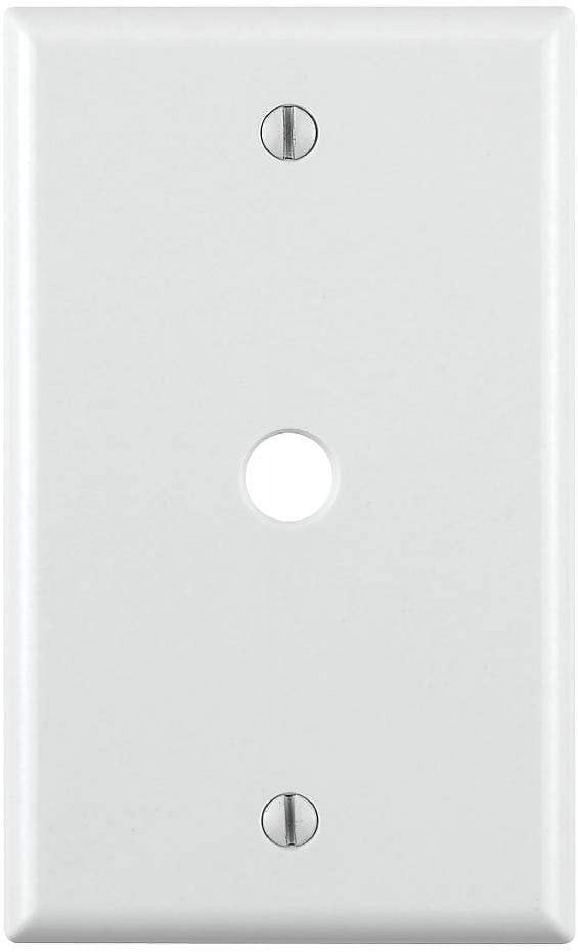 PHONE/CABLE WALPLT 1G WH (Pack of 25)