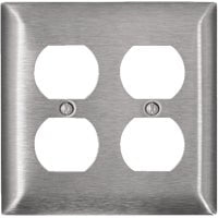 Leviton No Subject 2 - Gang Duplex Outlet Standard Wall Plate