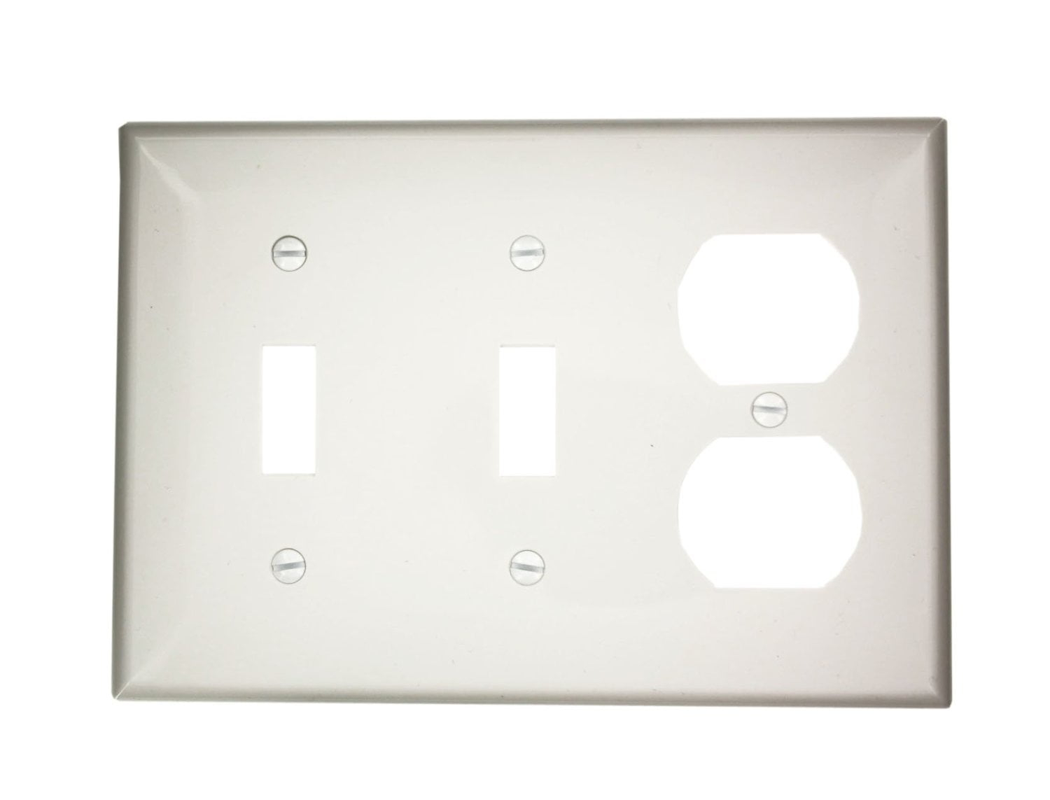 Leviton 80721-W WH WP 3G 2TGL 1DUP NYLON