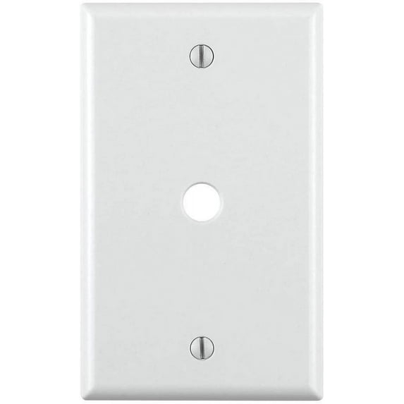 PHONE/CABLE WALPLT 1G WH (Pack of 25)