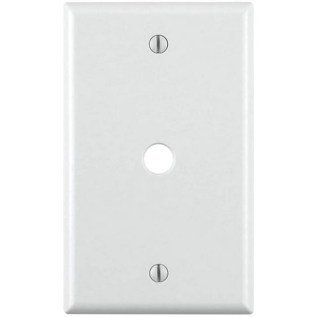 PHONE/CABLE WALPLT 1G WH (Pack of 25)