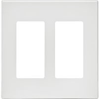 Leviton Decora Style Two Gang Screwless Wall Plate C22-80309-0SW