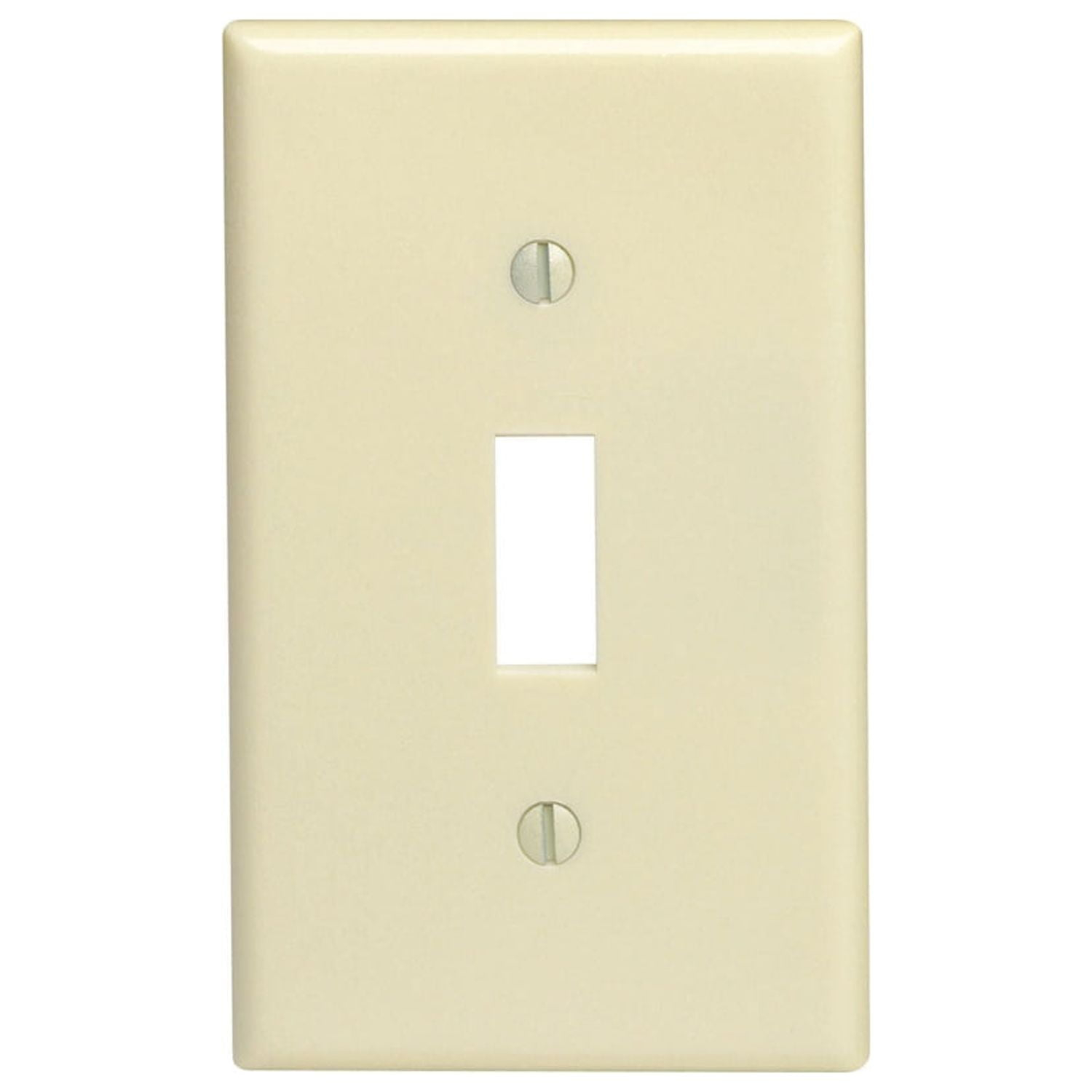 Leviton M25-86001-IMP Single Gang Ivory Single Toggle Wallplate 10 Pack