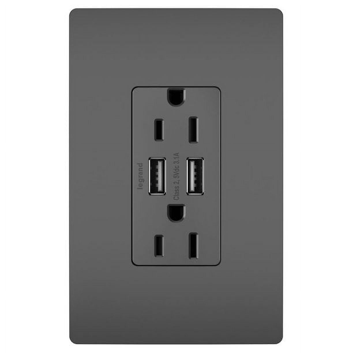 Leviton MODB07L53K42V, 15A 125V White Tamper Resistant GFCI Outlet 4 Piece (Open Box)