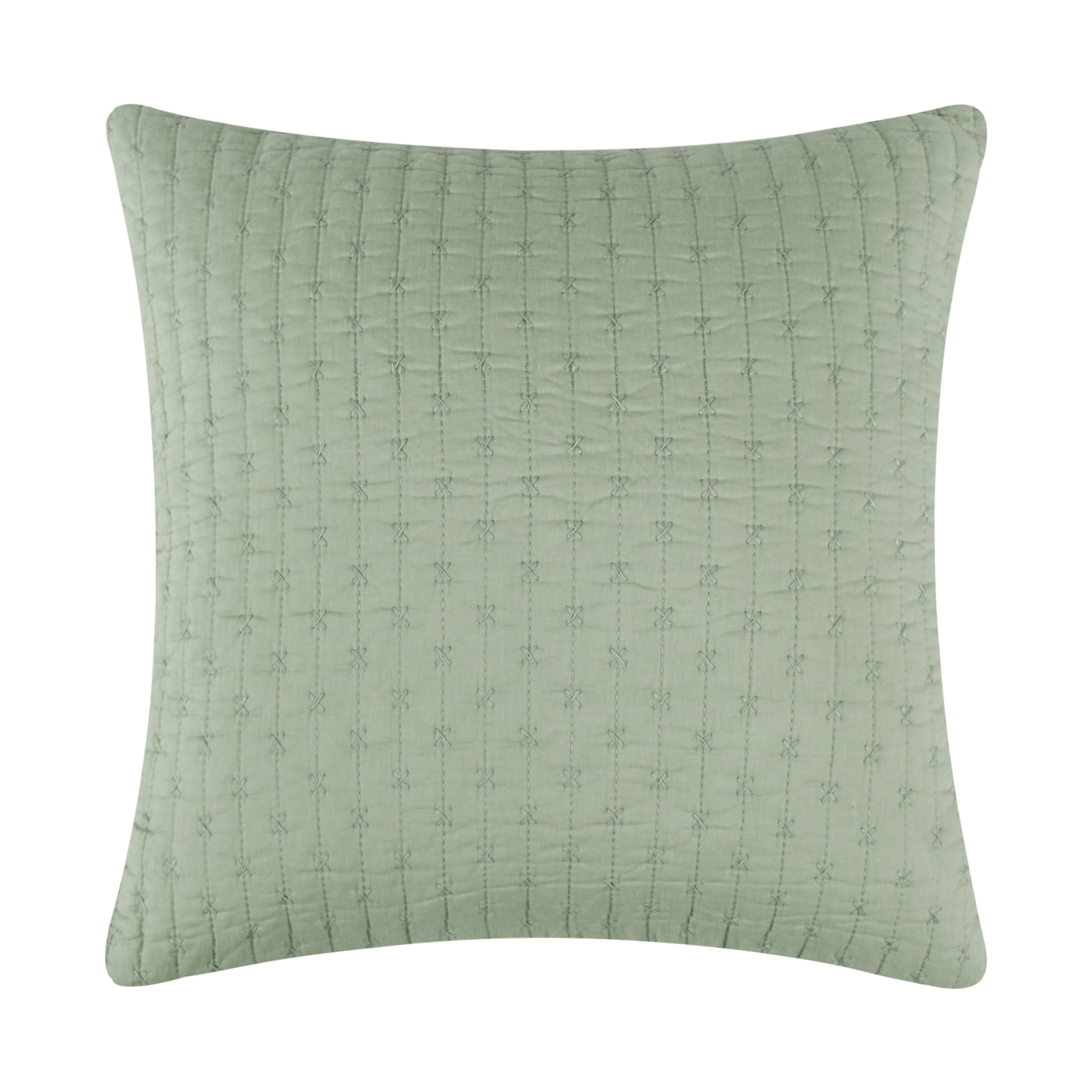 Cross Stitch Desert Sage Square Pillow 18x18 - Levtex Home