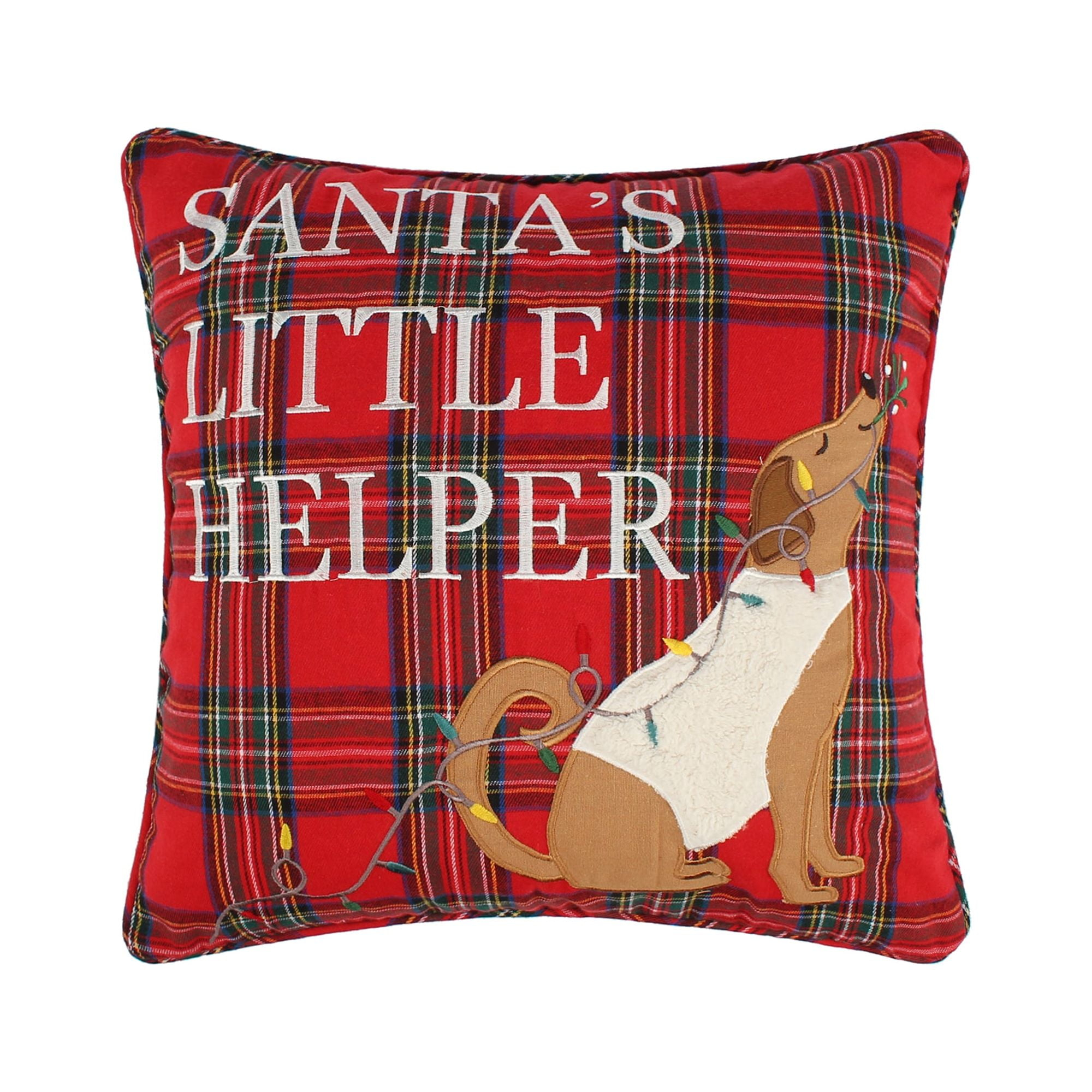 Jingle Paws Santas Little Helper Pillow 18x18