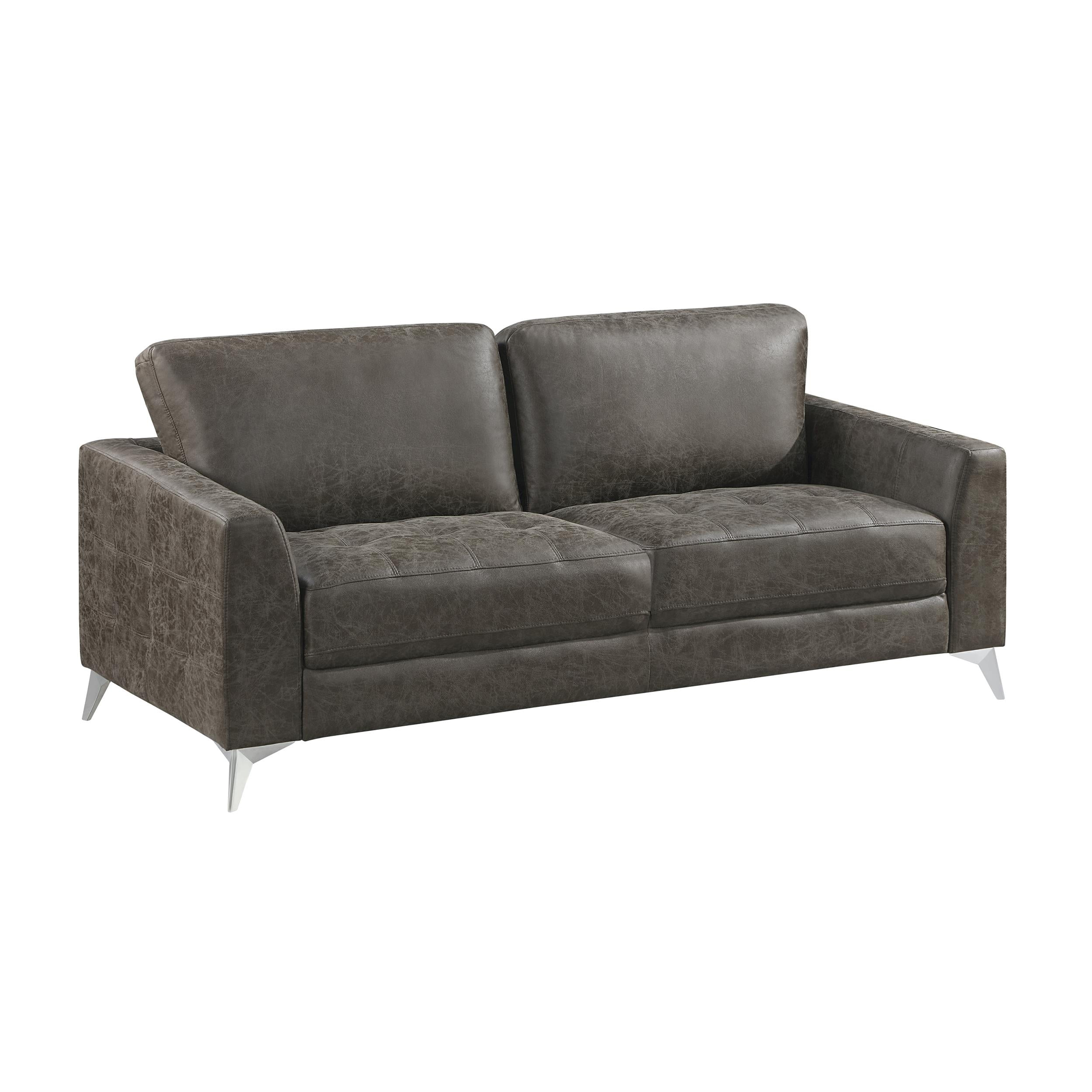 Lexicon Cazon Microfiber Sofa in Brownish gray