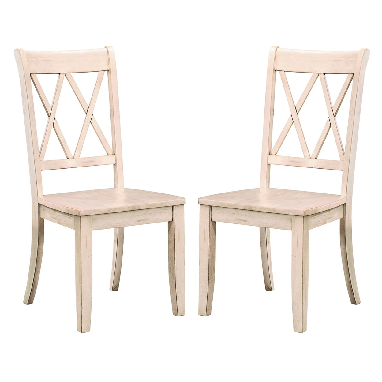 Lexicon Janina Contemporary Wood Dining Room Side Chair in White (Set of 2)