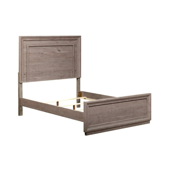 Liberty Furniture Contemporary Wood Full Panel Bed in Graystone