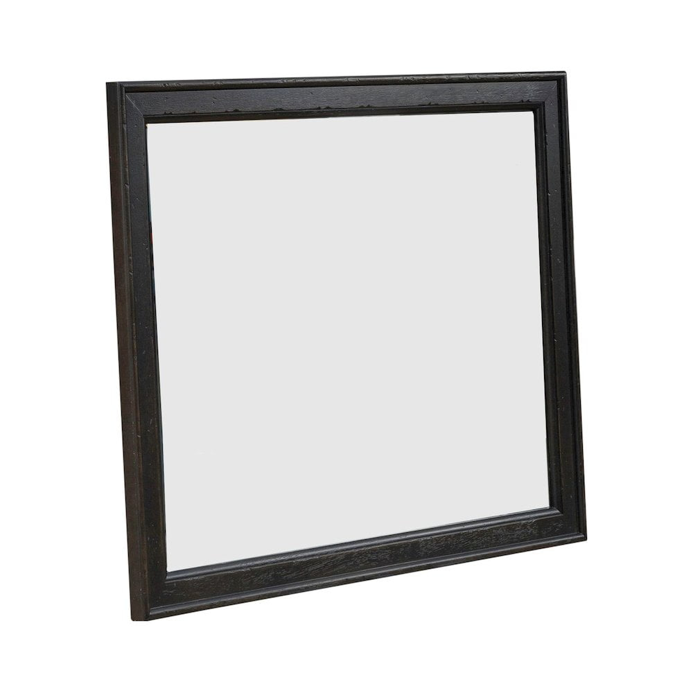 Liberty Furniture Industies, INC Landscape Mirror - Black Traditional Multi in Dusty Taupe