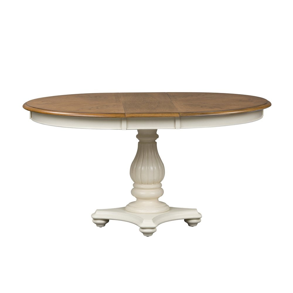 Liberty Furniture Industies, INC Pedestal Table Set in Rubberwood Solids & White Oak Veneers