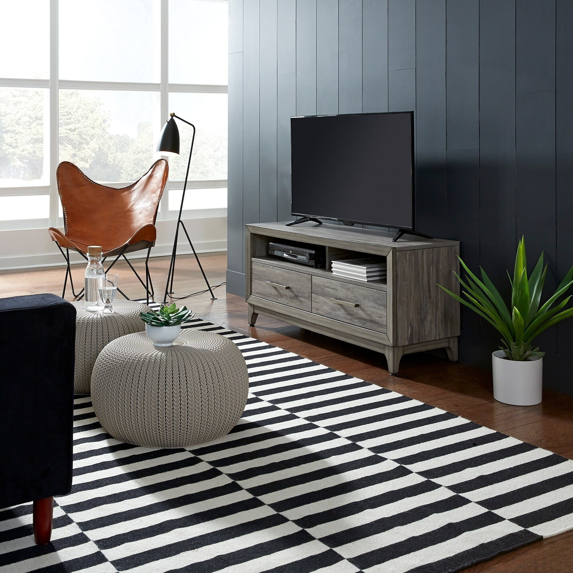 Liberty Furniture Mercury 47 Inch TV Console in Driftwood Gray