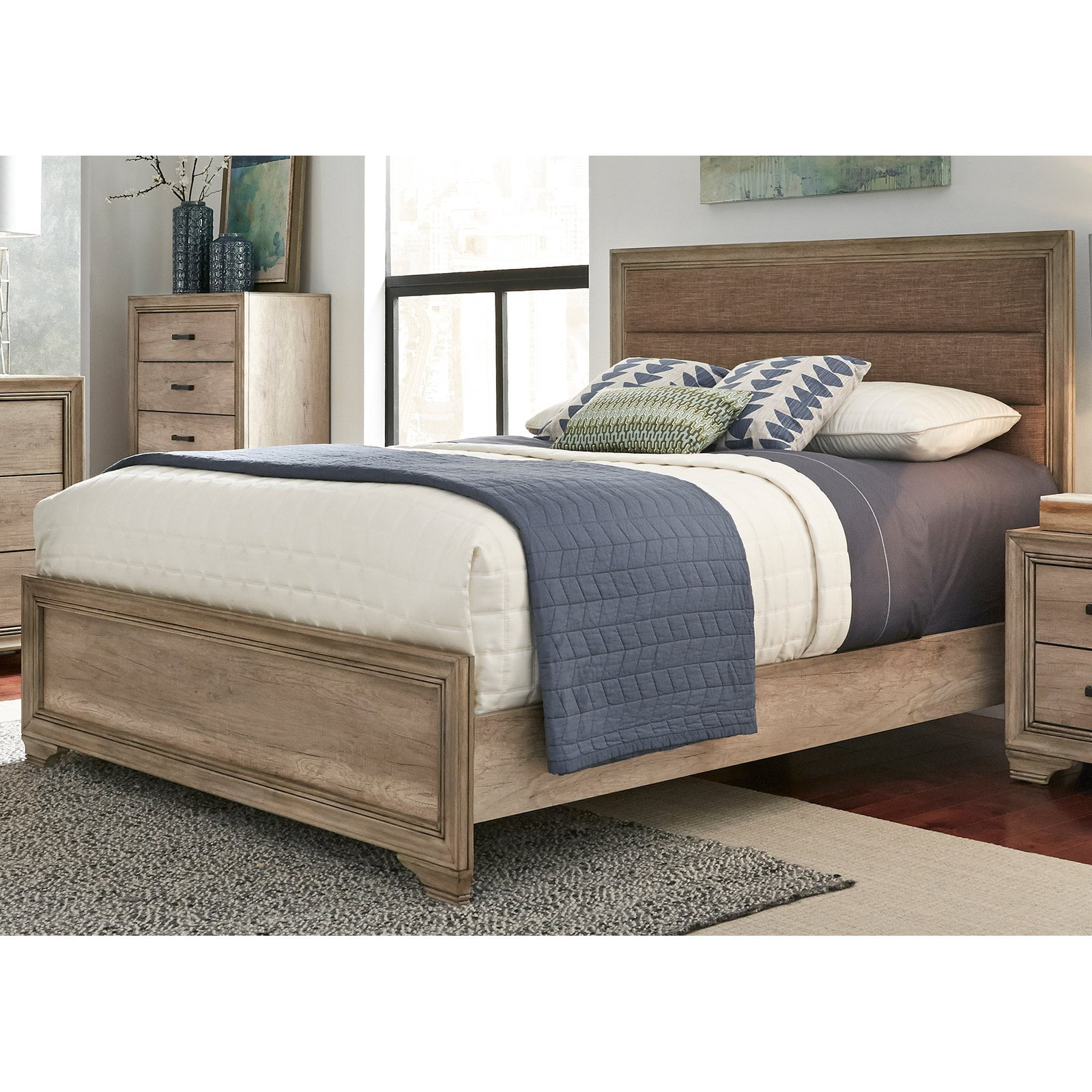 Liberty Furniture Industries Sun Valley Upholstered Panel Bed