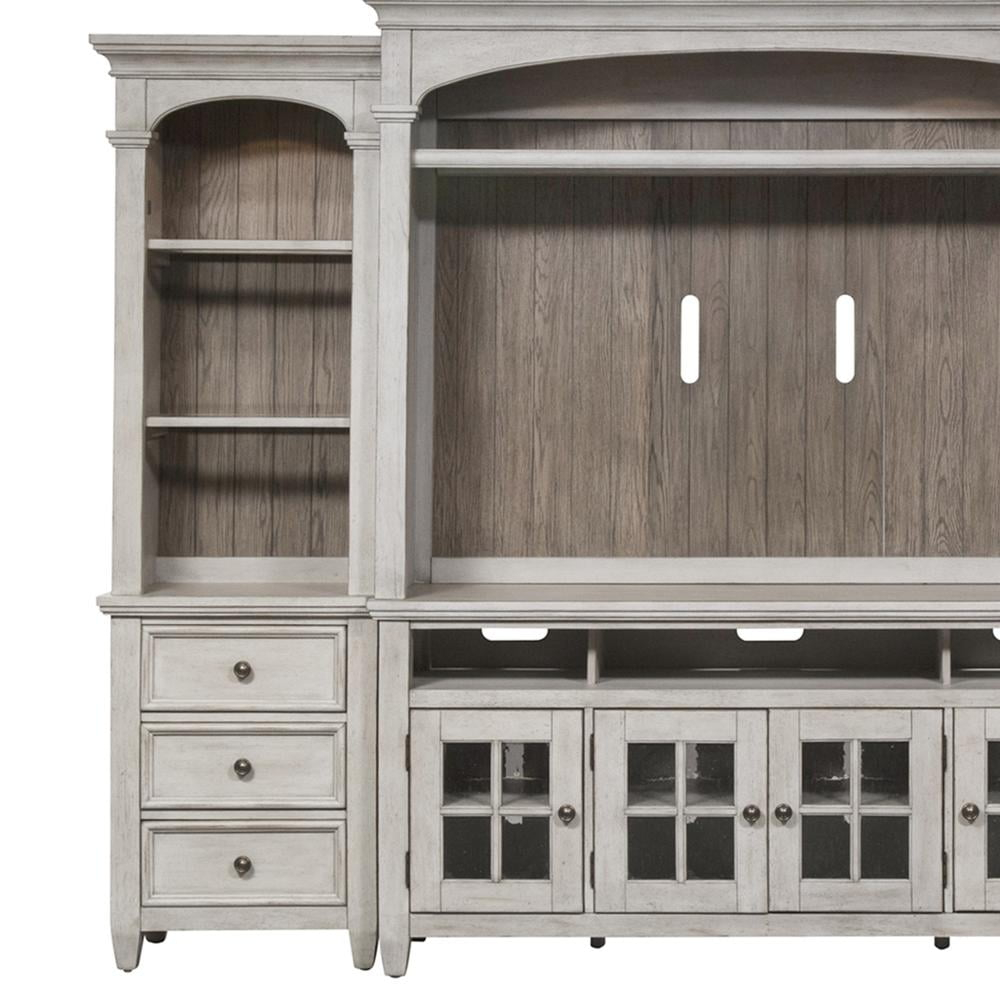 Liberty Furniture Industies, INC Heartland Left Pier in Antique White w/ Tobacco Top