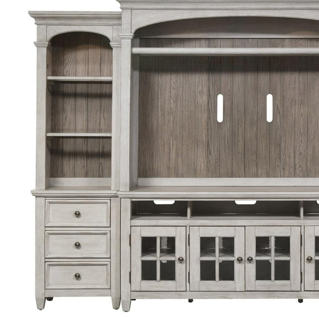 Liberty Furniture Industies, INC Heartland Left Pier in Antique White w/ Tobacco Top