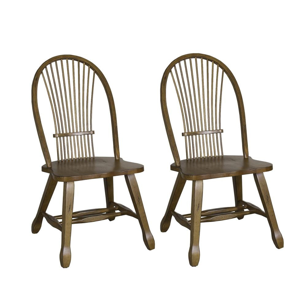 Liberty Furniture Sheaf Back Side Chair - Oak-Set of 2