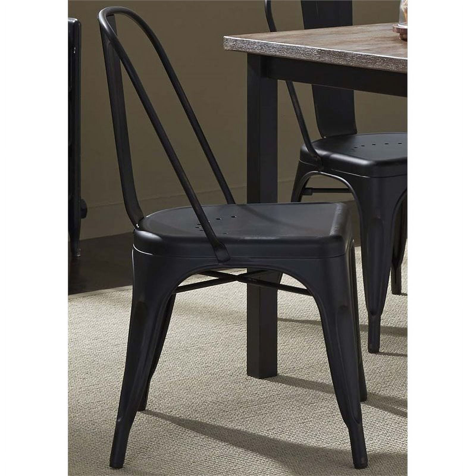 Liberty Furniture Vintage Bow Back Side Chair - Black