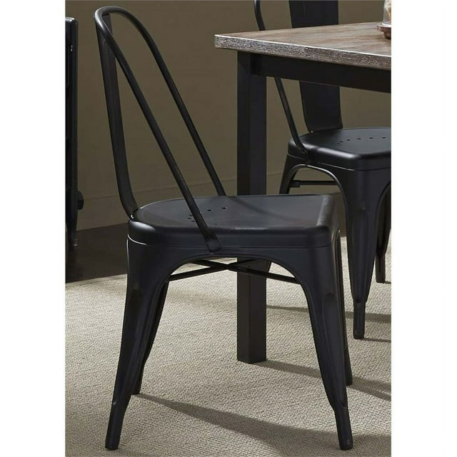 Liberty Furniture Vintage Bow Back Side Chair - Black