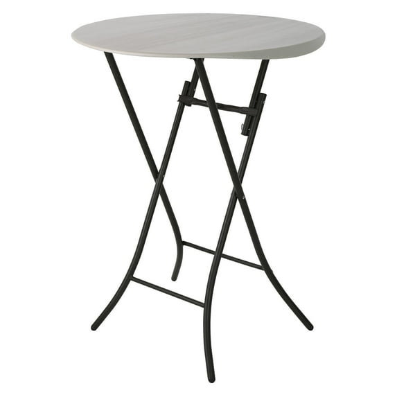 Lifetime 33 inch Round Bistro Table, Indoor/Outdoor Light Commercial, Almond (80362)