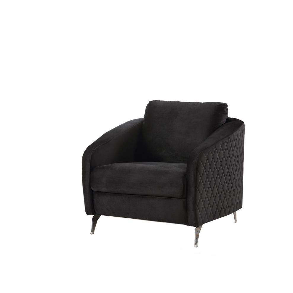 Think Urban Velvet Armchair with 4 Legs