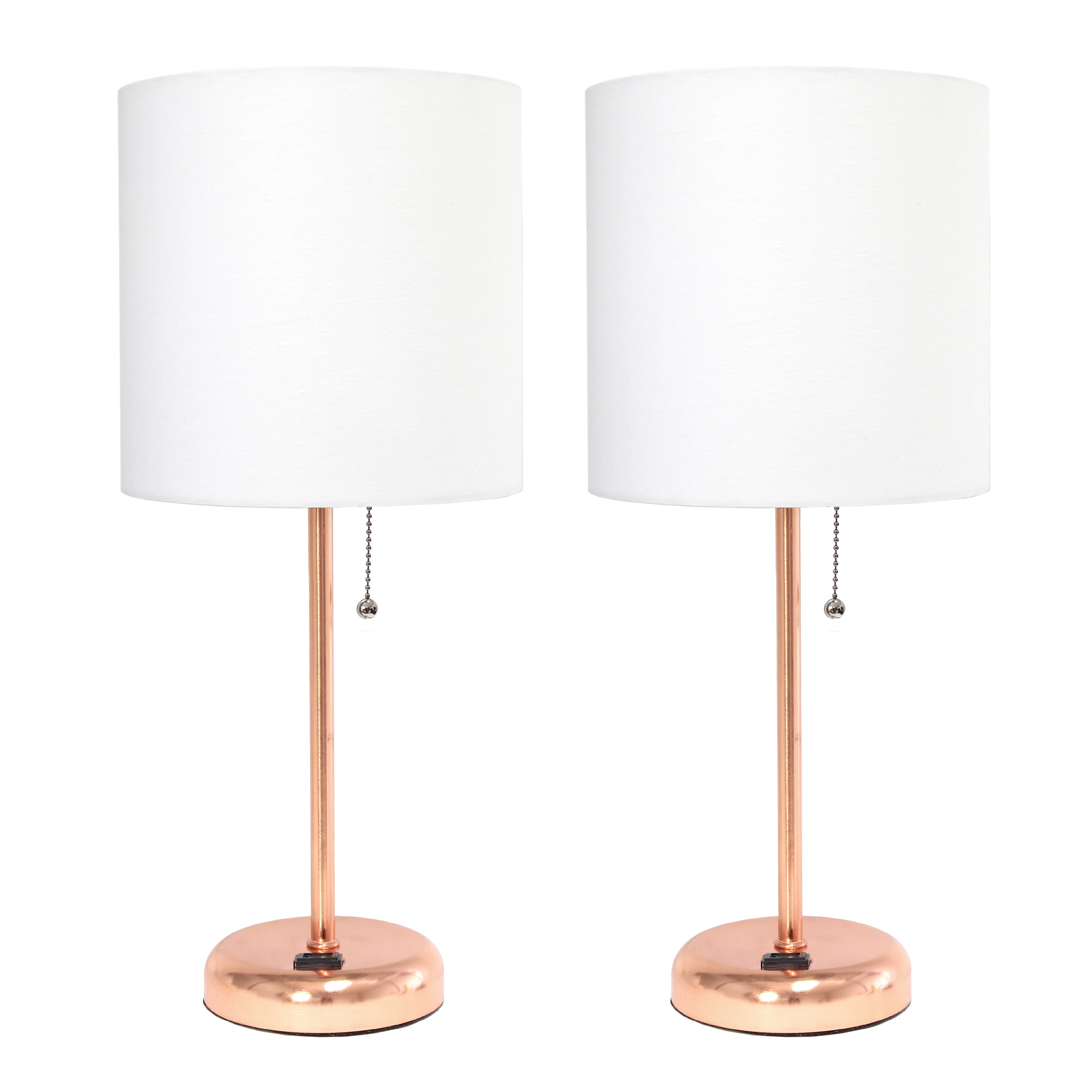 LimeLights Stick Lamp with Charging Outlet - Set of 2