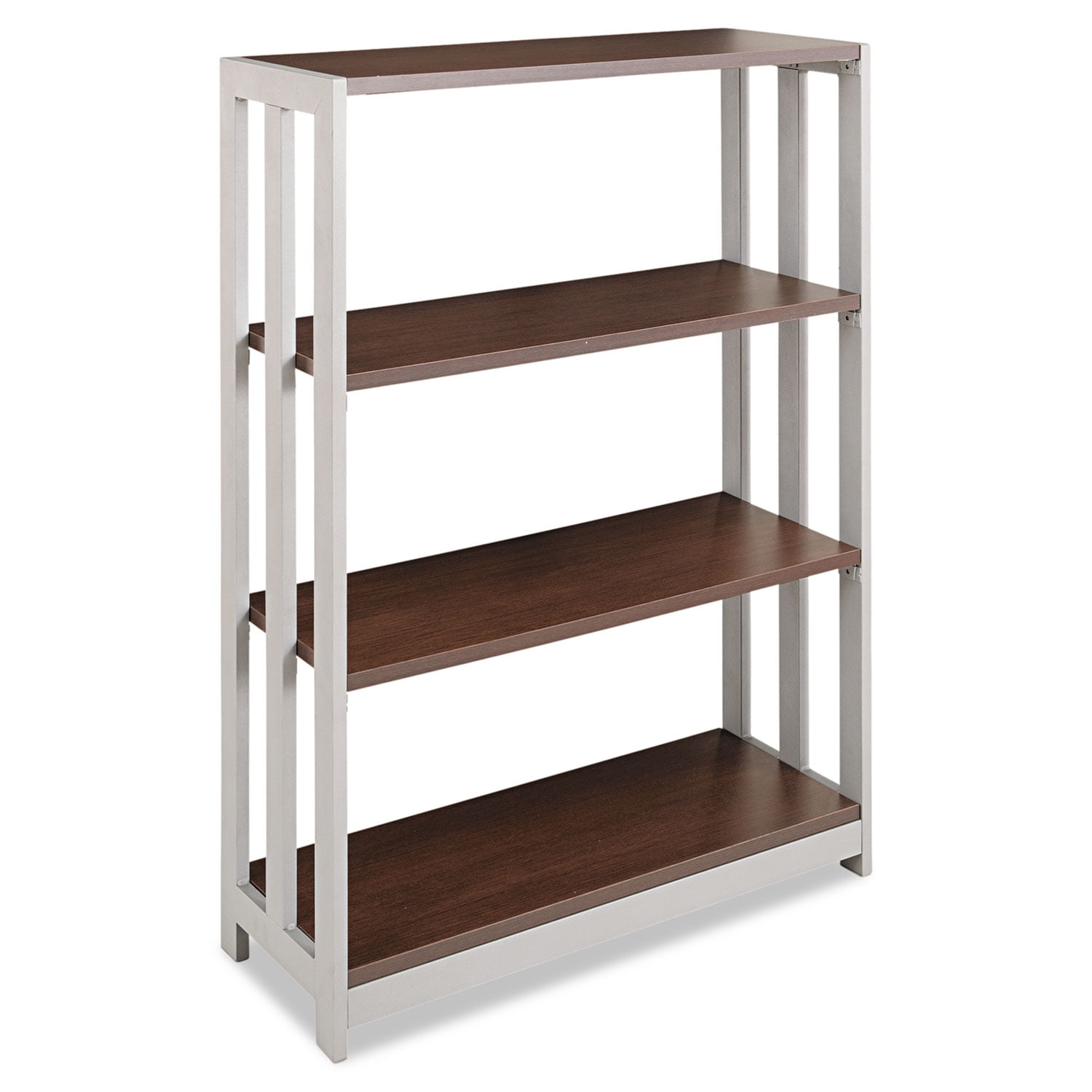 Linea Italia LITSH735MOC Trento Line Bookcase, 31-1/2w x 11-5/8d x 43-1/4h, Mocha